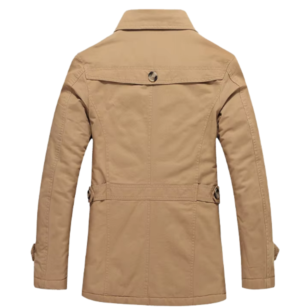 Stilvoller gefütterter Trenchcoat