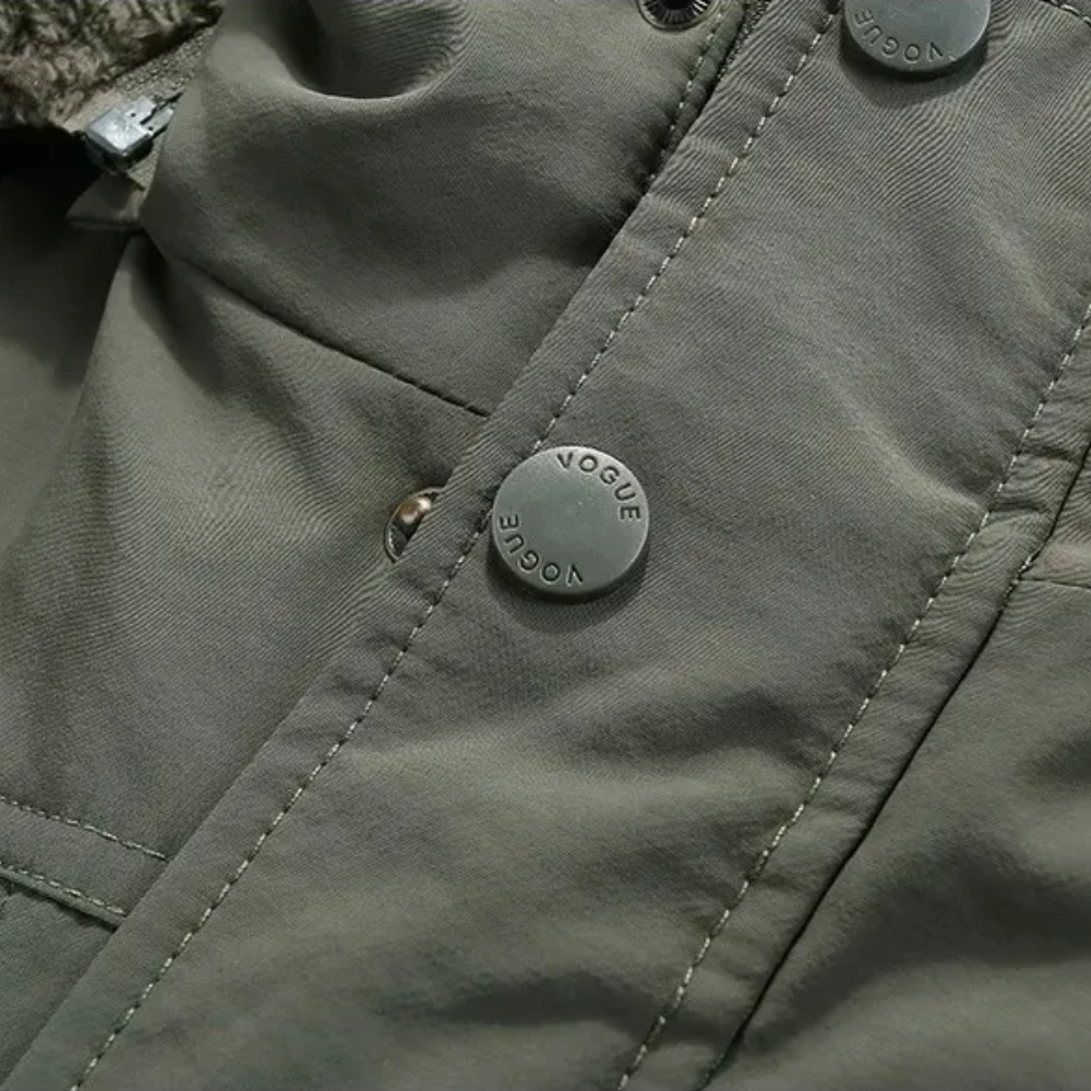 Stilvolle, gefütterte Winterjacke