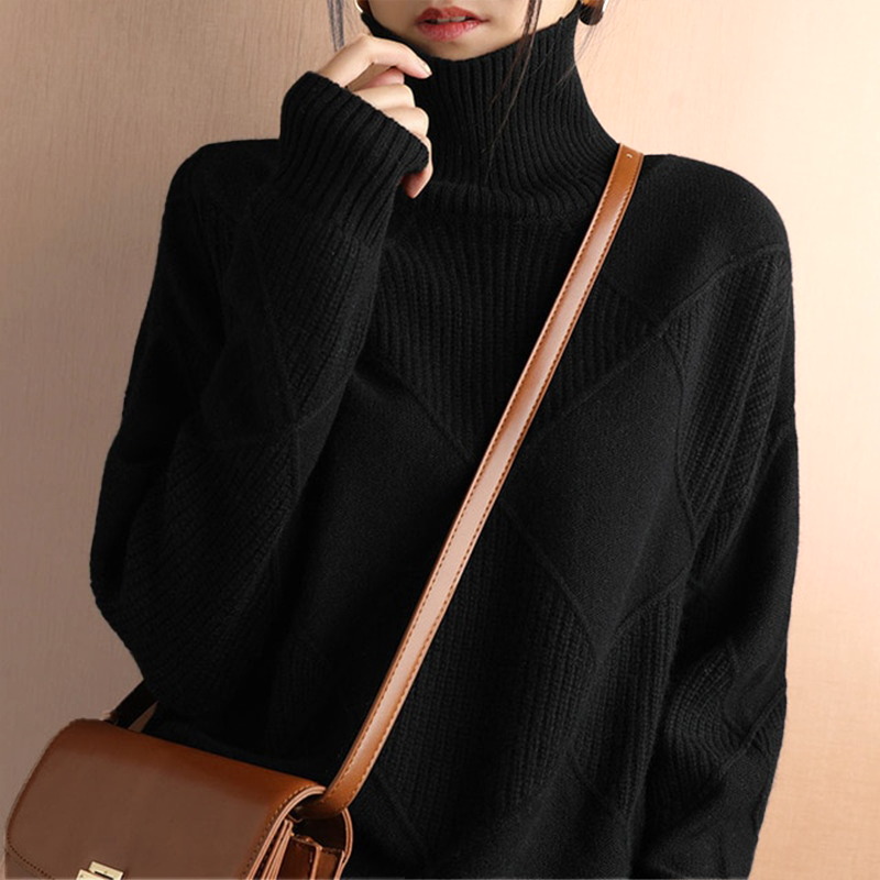 Niobe - Strukturiertes Rollkragenpullover