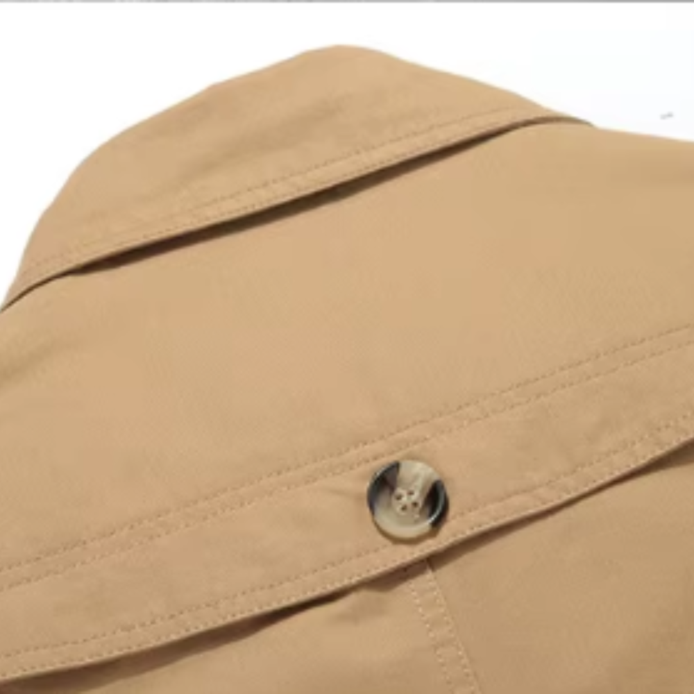 Stilvoller gefütterter Trenchcoat