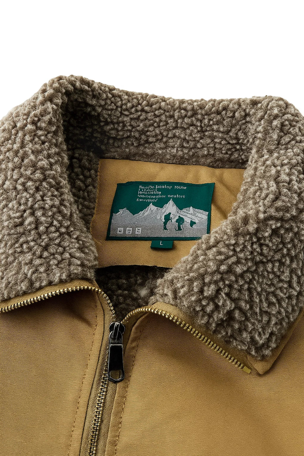 Herren Bomberjacke aus Baumwoll-Canvas mit Sherpa-Futter, windabweisend