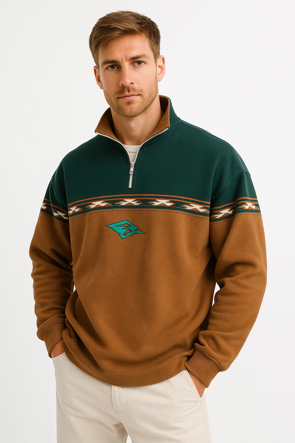 Leichter Herrenpullover im Lässigen Schnitt für den Herbst