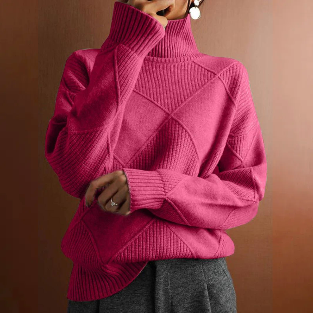 Niobe - Strukturiertes Rollkragenpullover