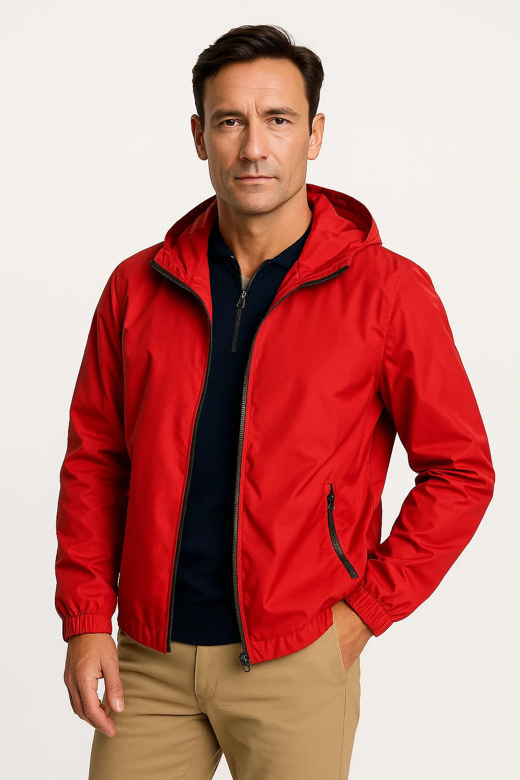 Herren Leichte Wasserdichte Jacke Atmungsaktives Vielseitiges Design