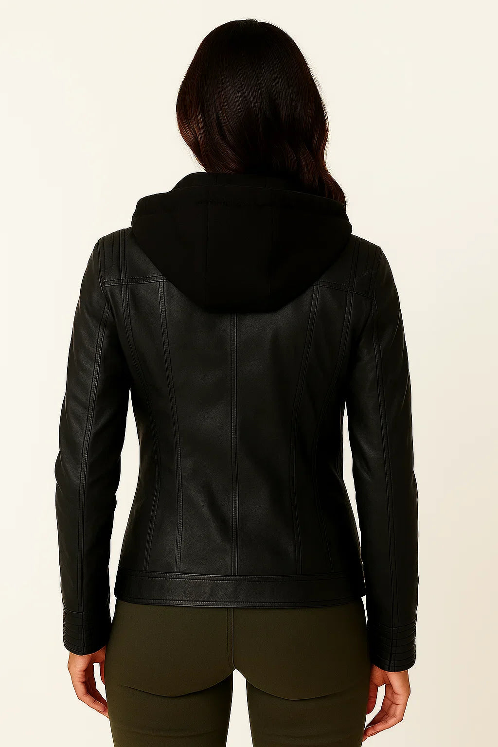 Damen Hoodie Schwarz Weicher Reißverschluss Asymmetrisches Design Moto-Stil Für Frauen