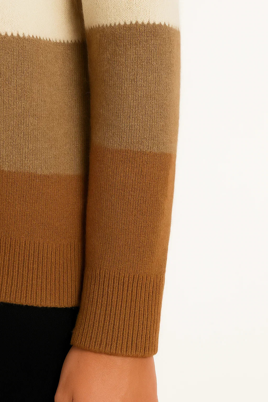 Damenpullover Farbblock Weich Leicht Lässig Vielseitig Stil