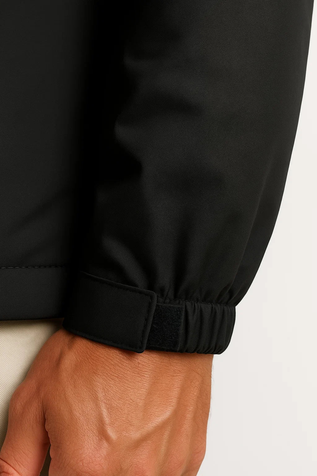 Herren Pufferjacke Isoliert Wasserabweisend Nylon-Polyester mit Kapuze