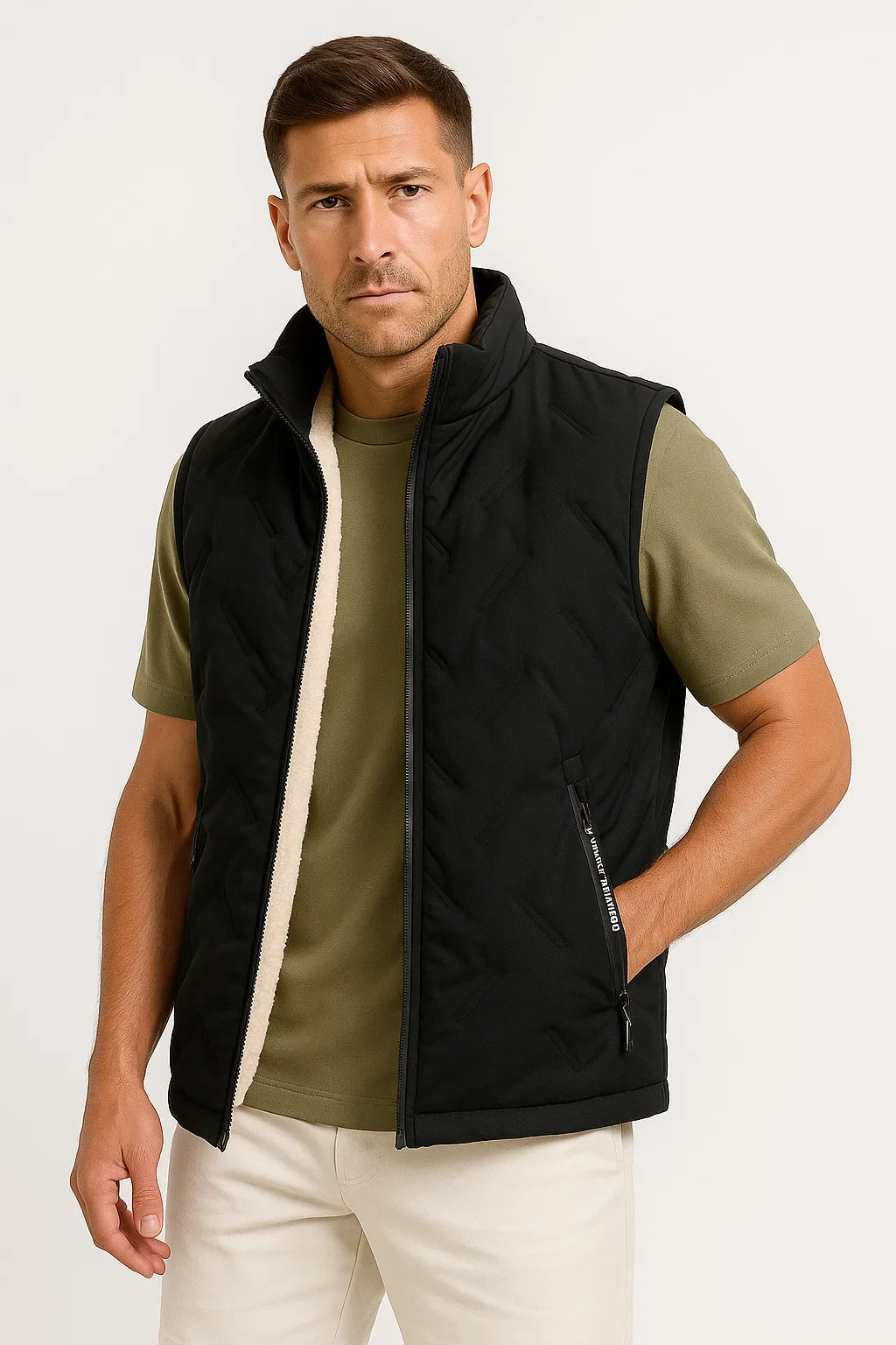 Herren Daunenweste Baumwollfleece Warm Plus Size 5XL Freizeitjacke