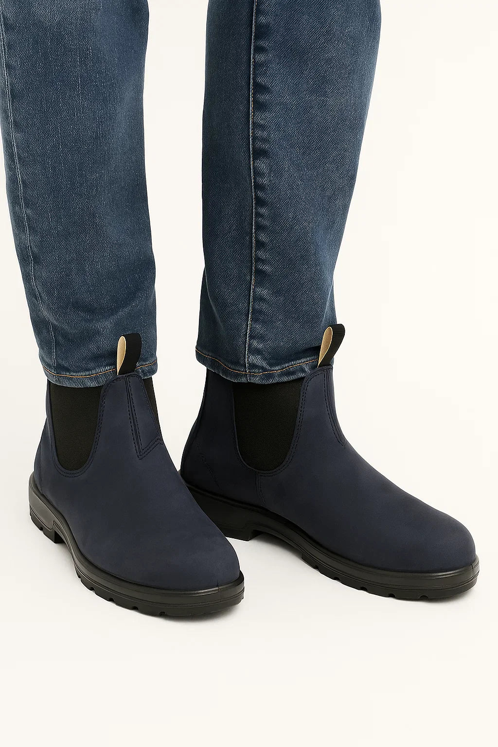 Herren Chelsea Boots aus PU-Leder, knöchellang mit elastischen Einsätzen