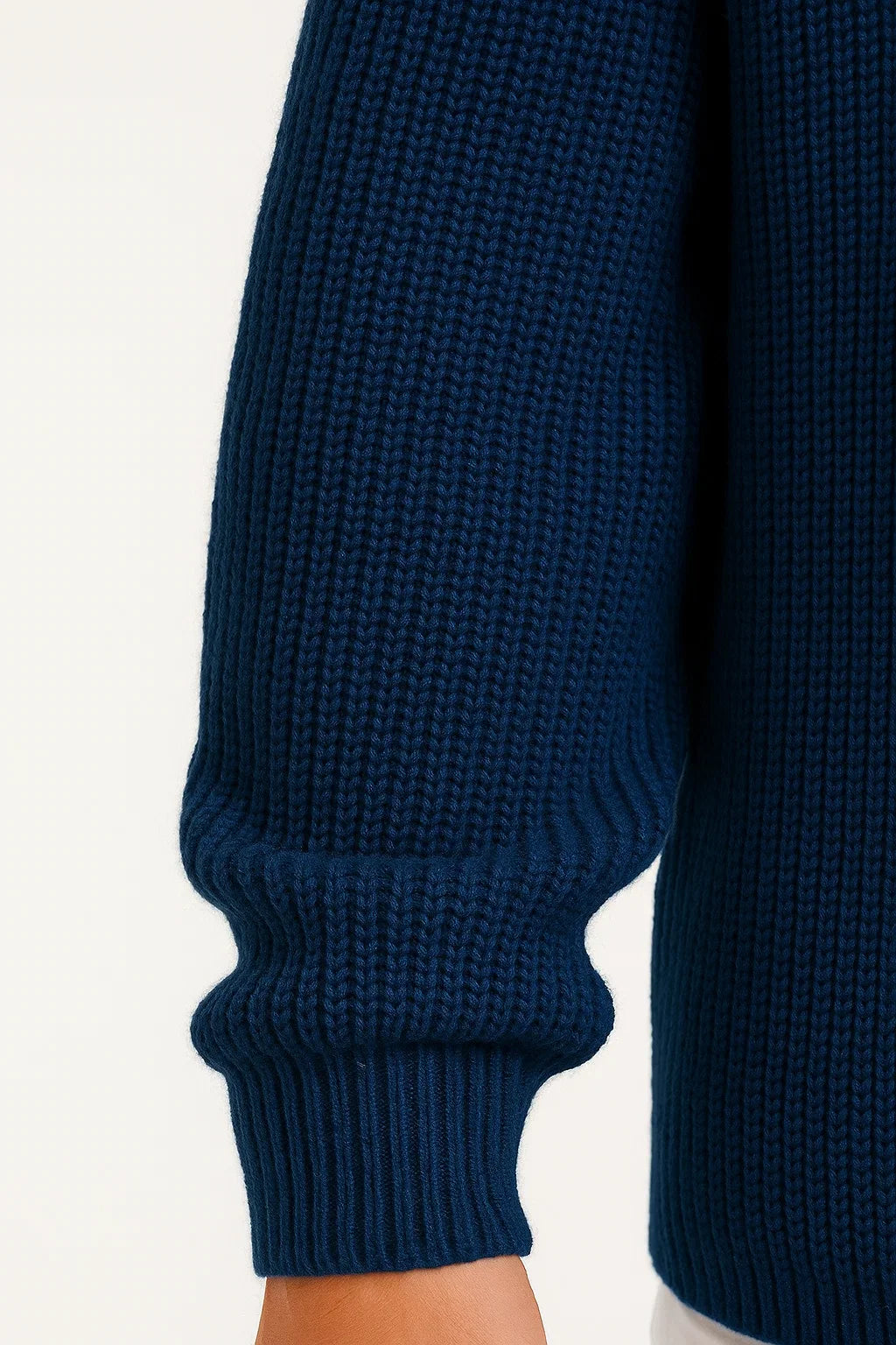 Herren Oversized Pullover aus Acryl mit Geripptem Design
