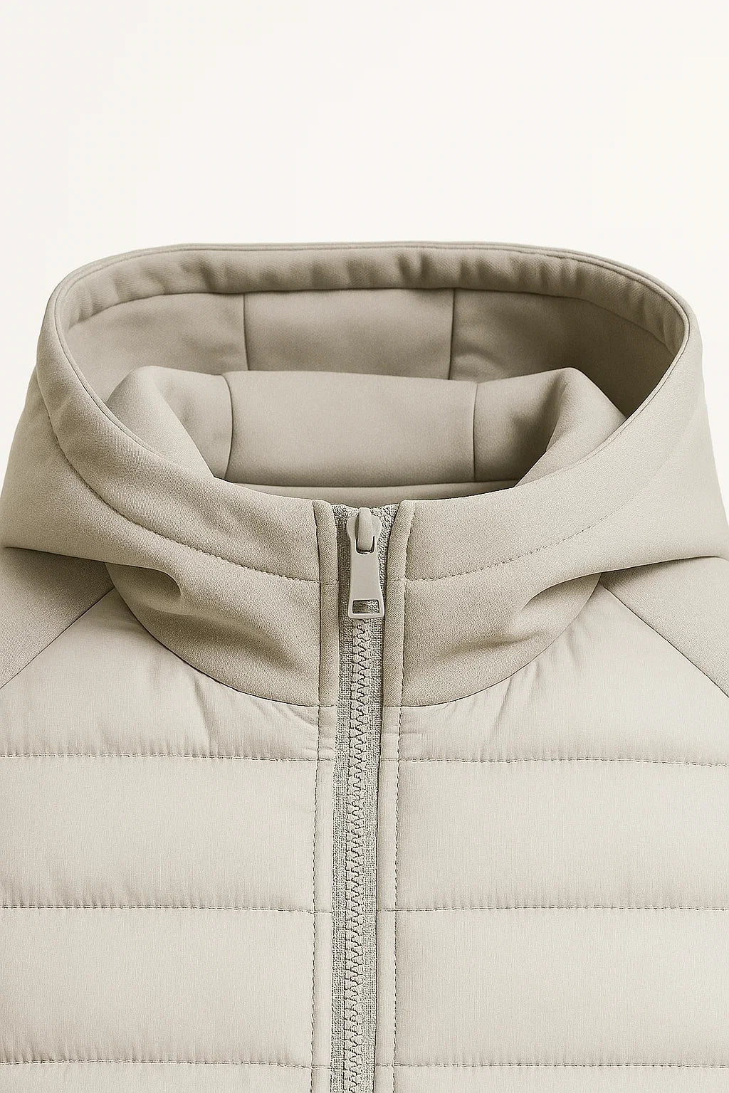 Herren Pufferjacke Daunen Kapuze Leichtgewicht Gestepptes Design