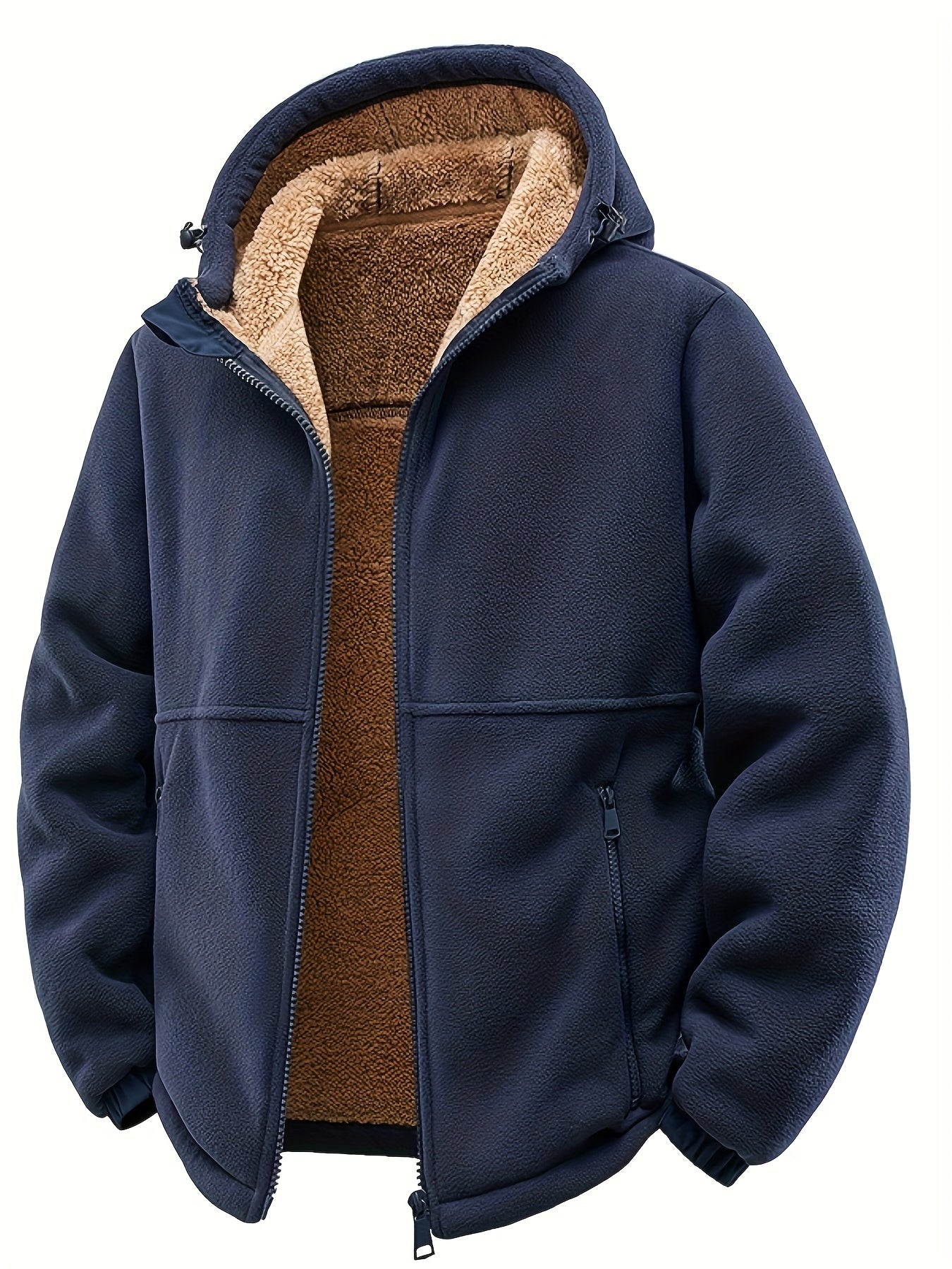 Tjörven – Gefütterte Fleecejacke mit Kapuze