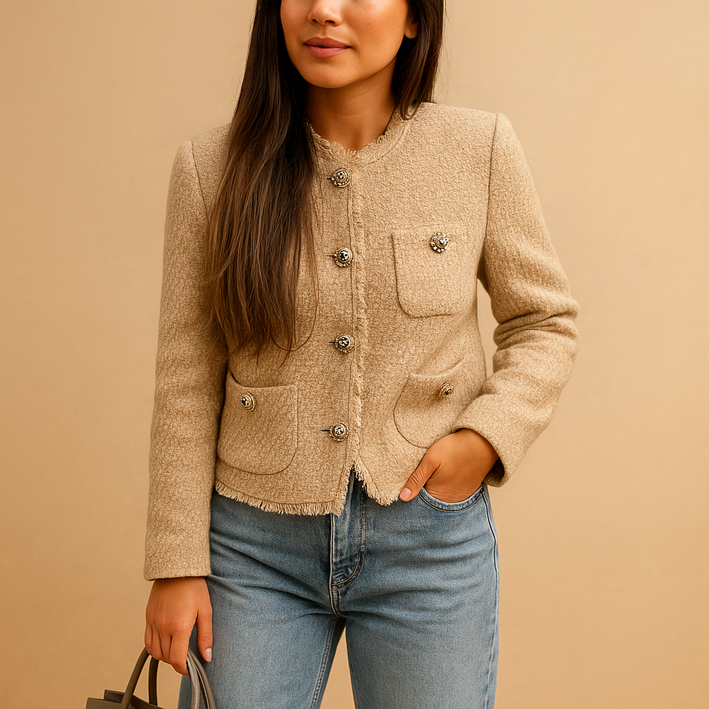 Klassischer Tweed-Blazer für Damen | Yara