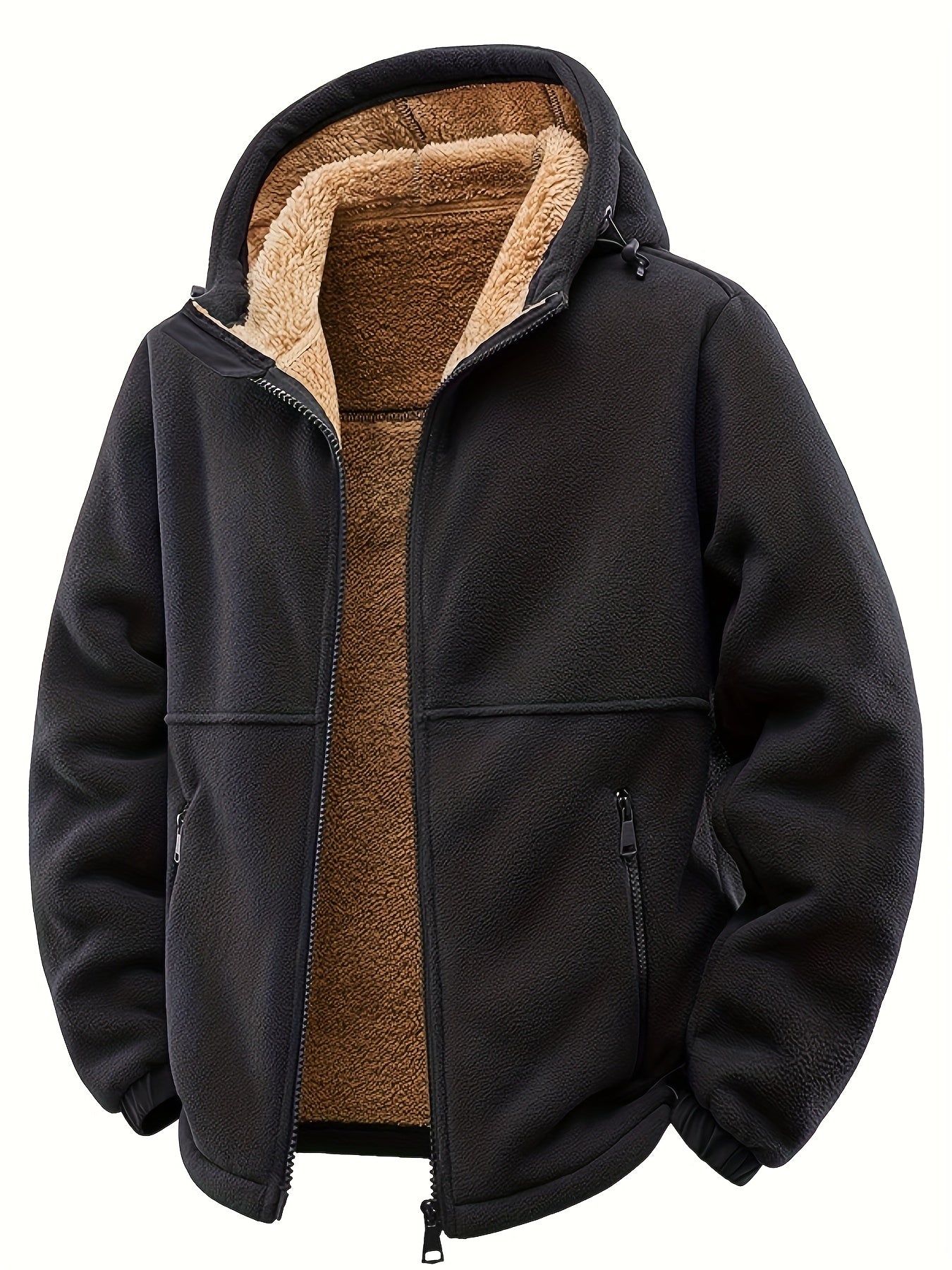 Tjörven – Gefütterte Fleecejacke mit Kapuze