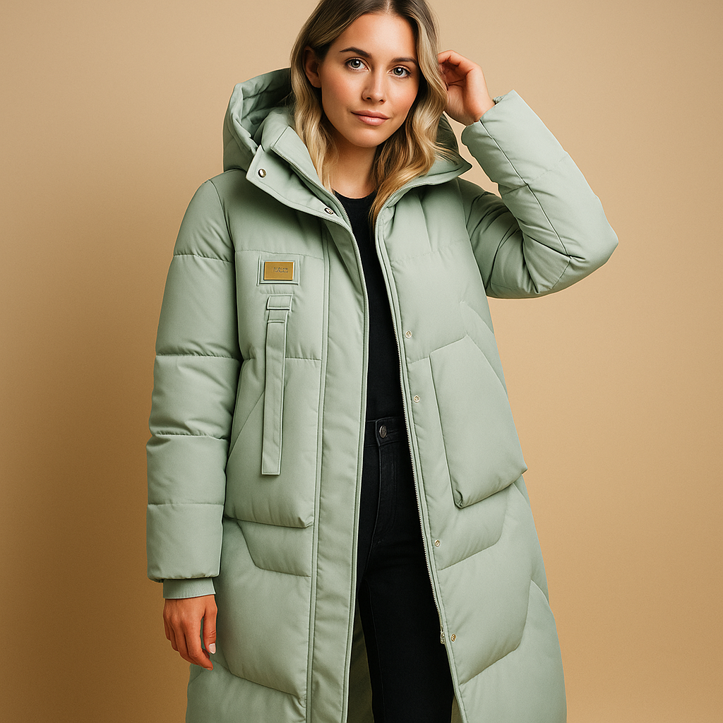 Elegante warme Winterjacke mit Taschen für Damen | Lianne