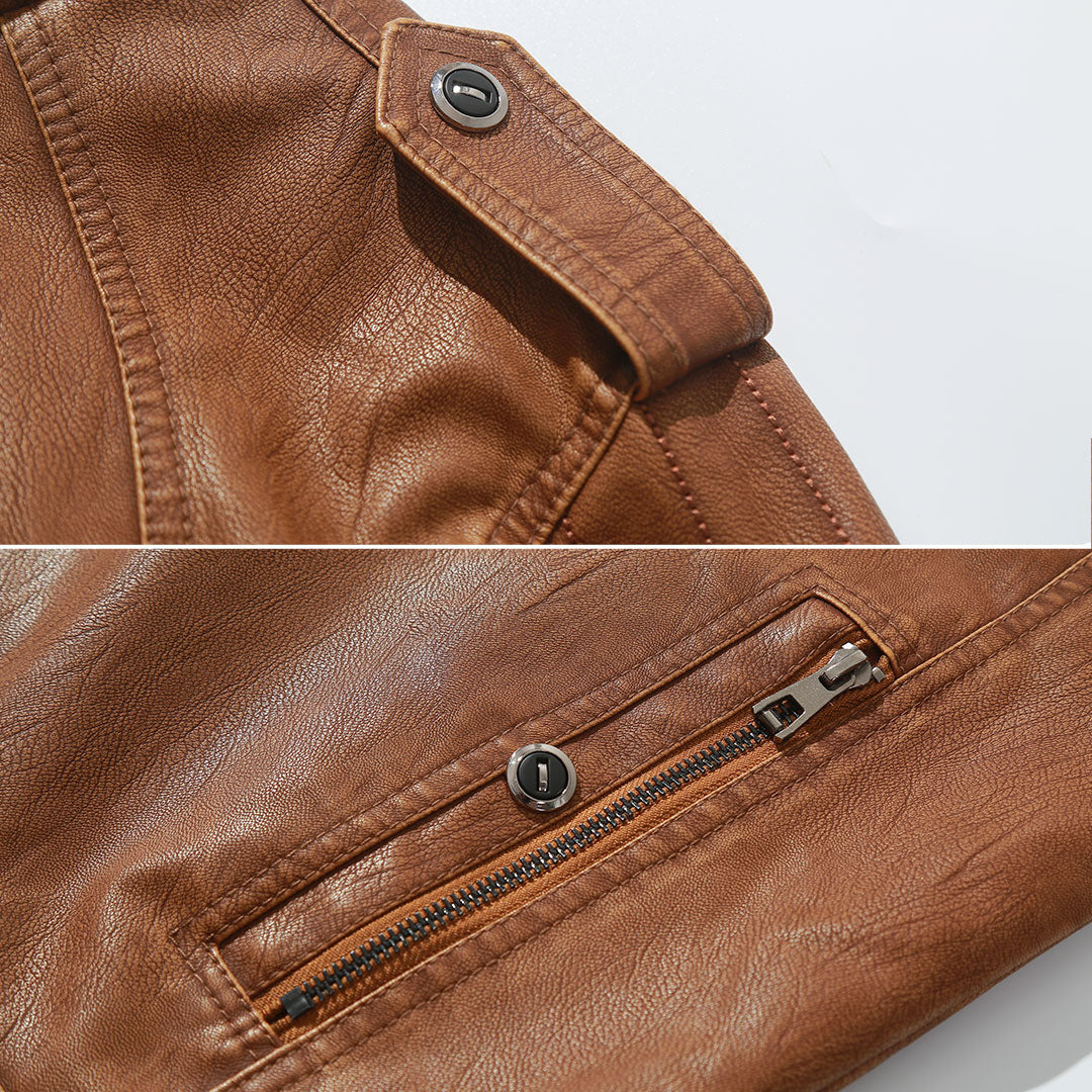 Fleece Bikerjacke