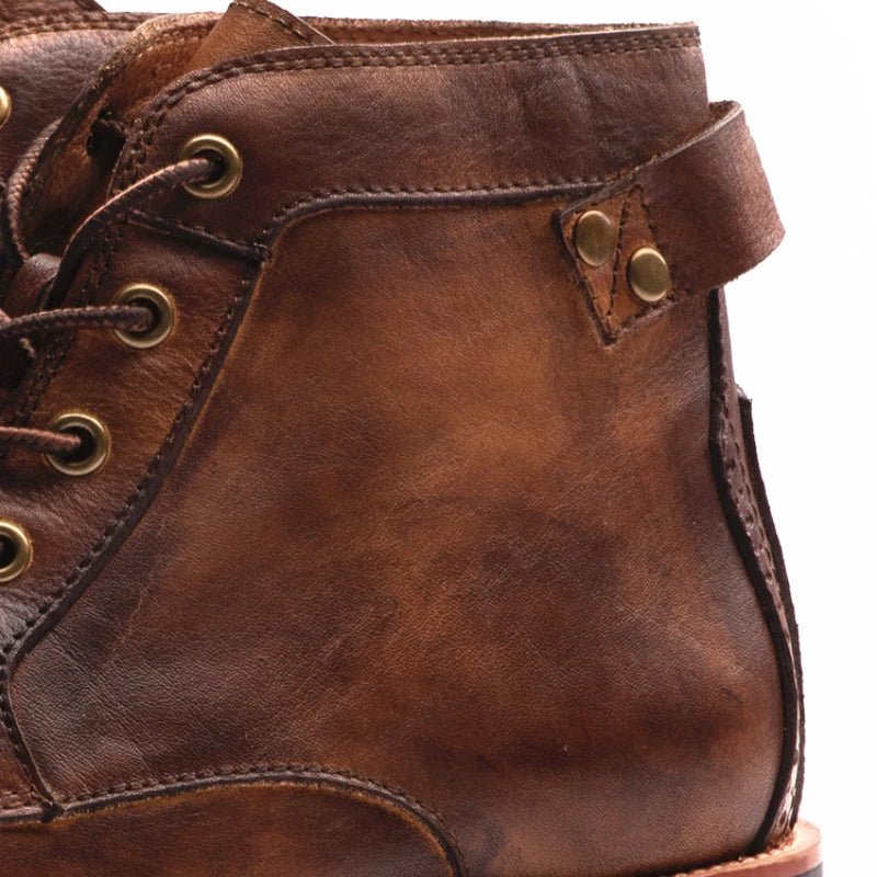Herren Vintage Schnürstiefel im klassischen, robusten Stil