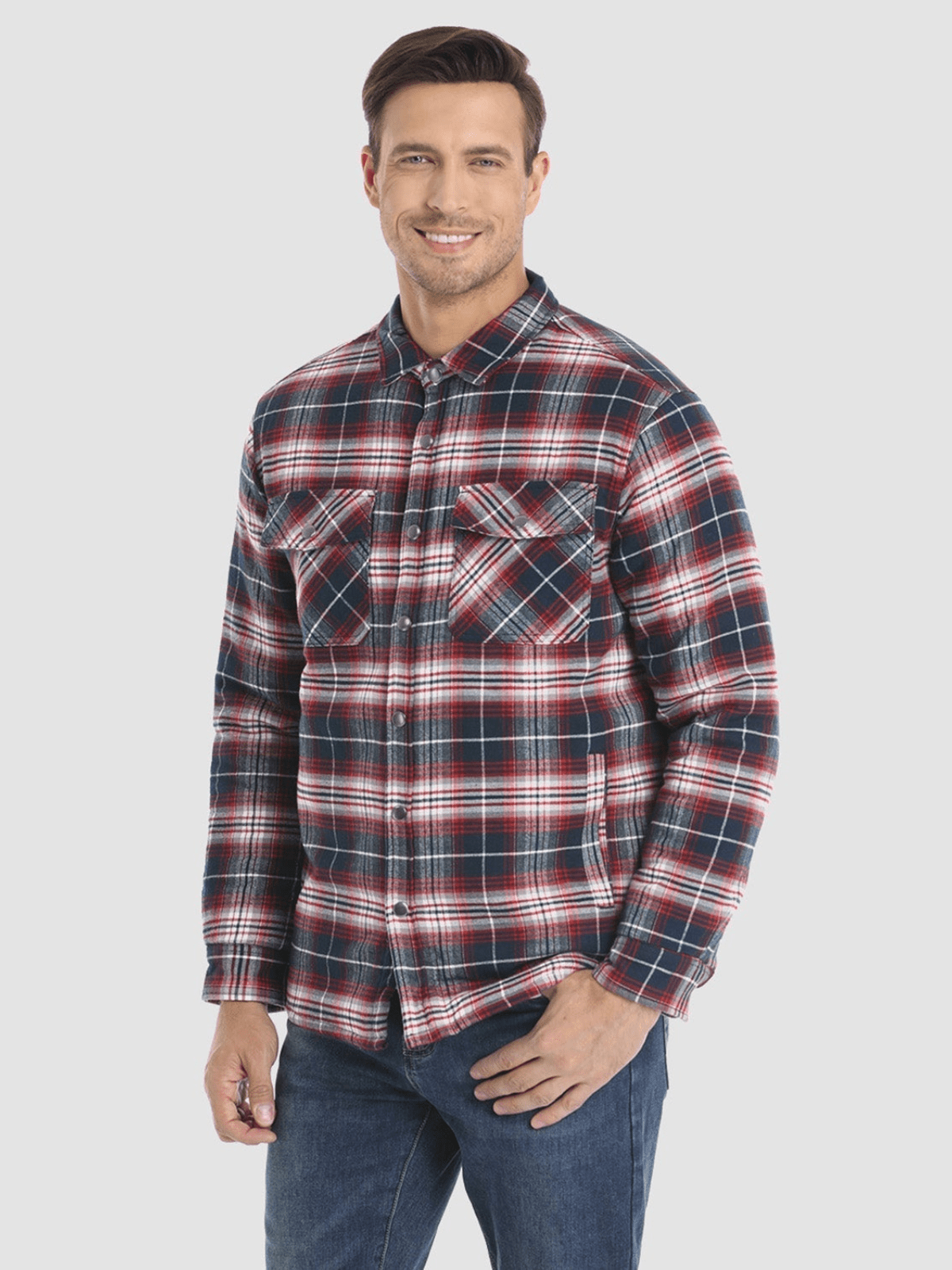 Nathan™ Karierte Flanelljacke