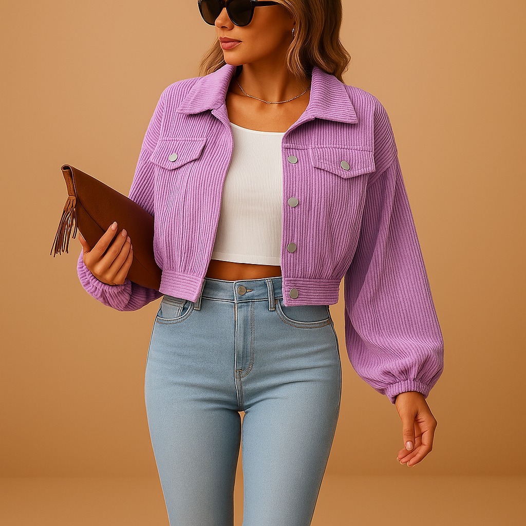 Kurze Cord-Jacke für Damen | Yara