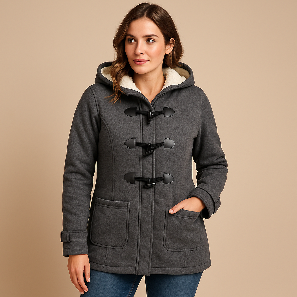 Langer Wintermantel mit Kapuze für Damen | Marije