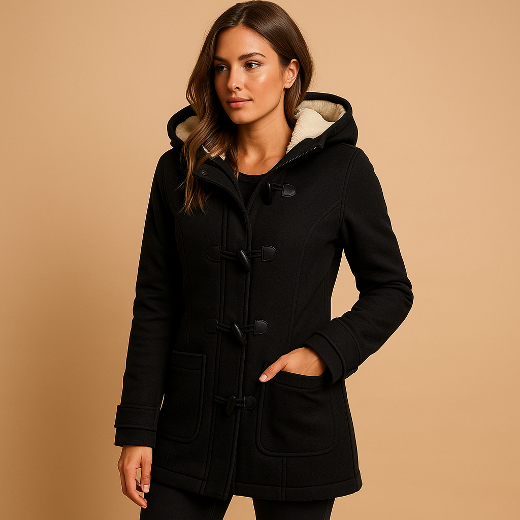 Langer Wintermantel mit Kapuze für Damen | Marije