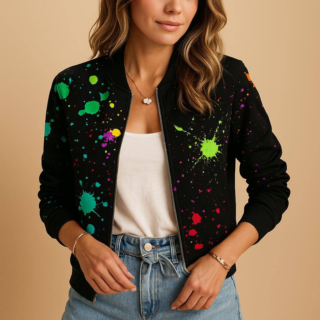 Leichte Sommerjacke mit Print für Damen | Nienke