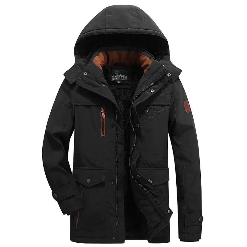 Stilvolle, gefütterte Winterjacke