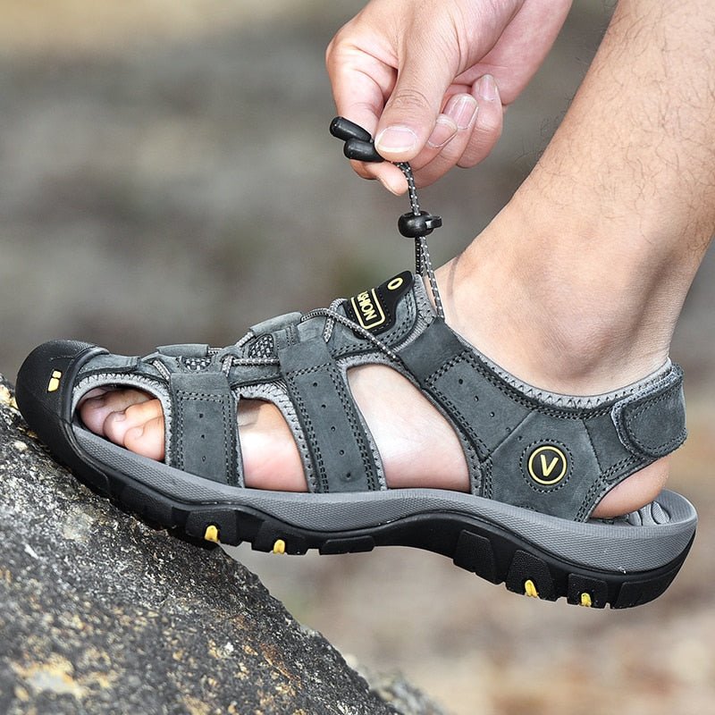 Herren High-Altitude Ortho Sandalen mit Fersenriemen - Grau