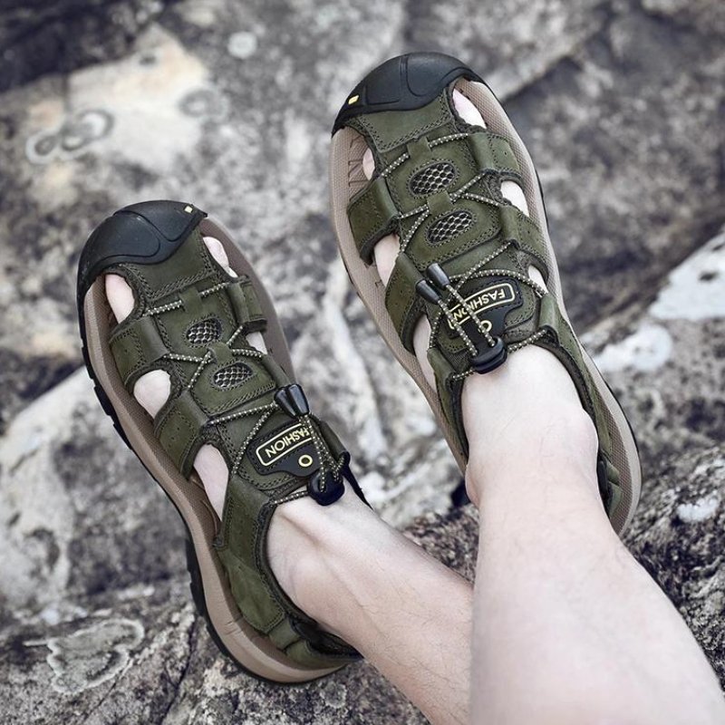 Herren High-Altitude Ortho Sandalen mit Fersenriemen - Grün