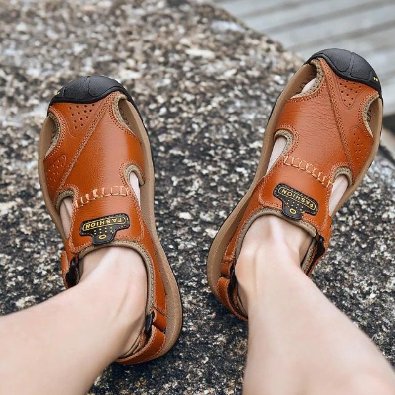 Herren High-Altitude Ortho Sandalen mit Fersenriemen - Orange