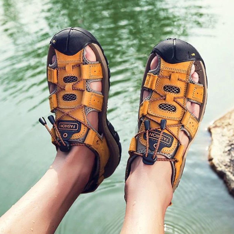Herren High-Altitude Ortho Sandalen mit Fersenriemen - Gelb