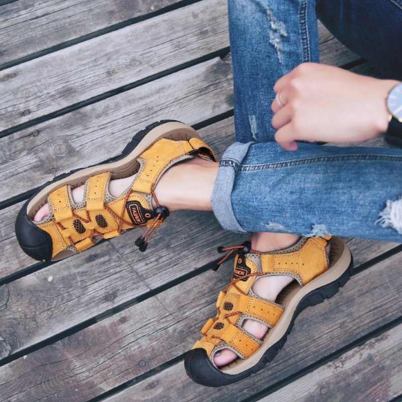 Herren High-Altitude Ortho Sandalen mit Fersenriemen - Gelb