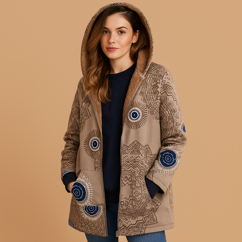 Umkehrbare thermische Jacke mit Kapuze für Damen | Yara