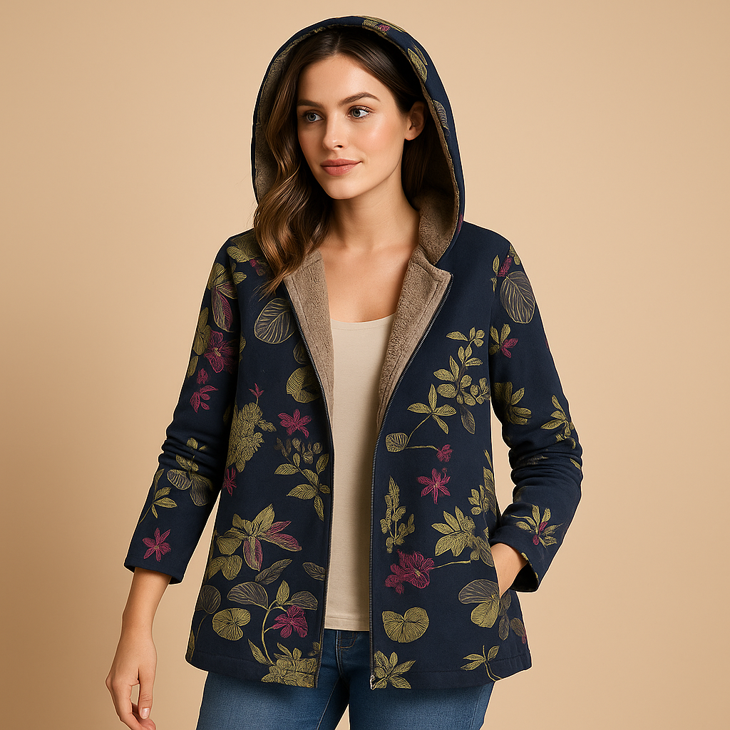 Umkehrbare thermische Jacke mit Kapuze für Damen | Yara