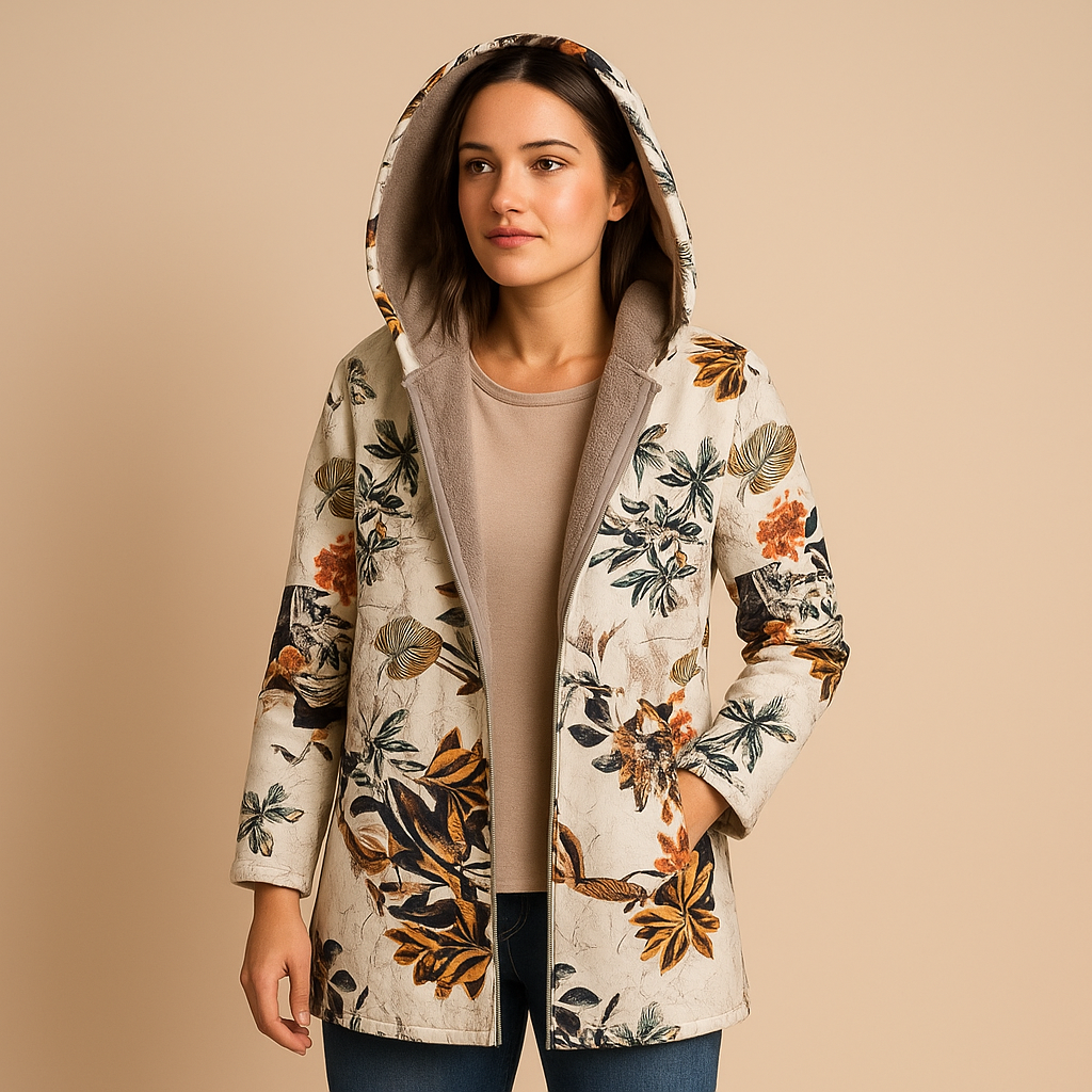 Umkehrbare thermische Jacke mit Kapuze für Damen | Yara