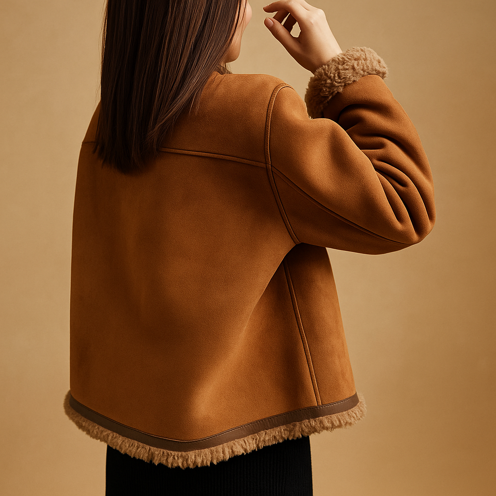Samtfleece gefütterte Jacke für Damen | Yara