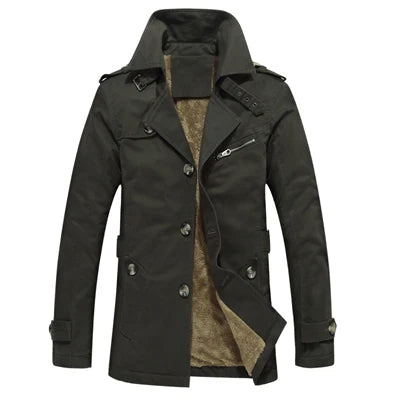 Stilvoller gefütterter Trenchcoat