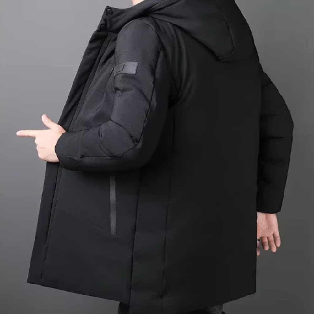 Stilvolle lange Herrenjacke