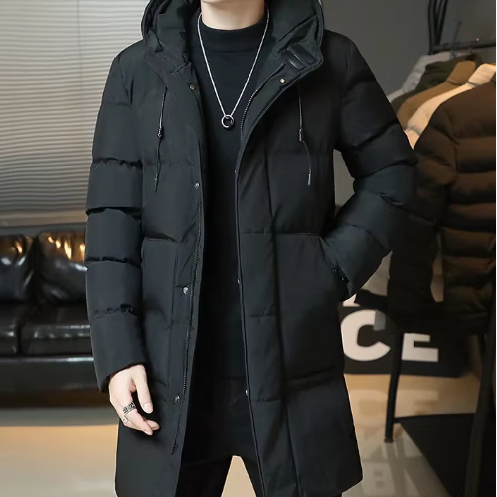 Stilvolle Lange Winterjacke