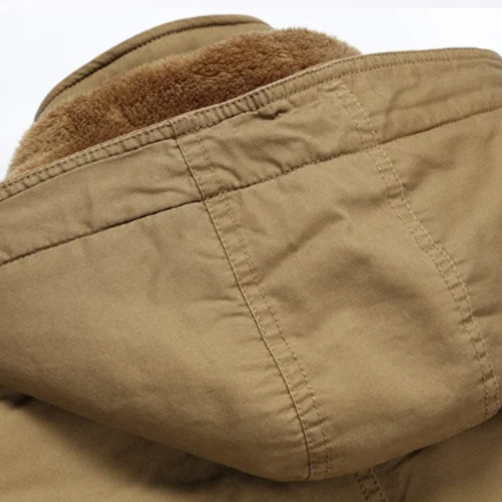 Stilvolle, gefütterte Baumwollwinterjacke