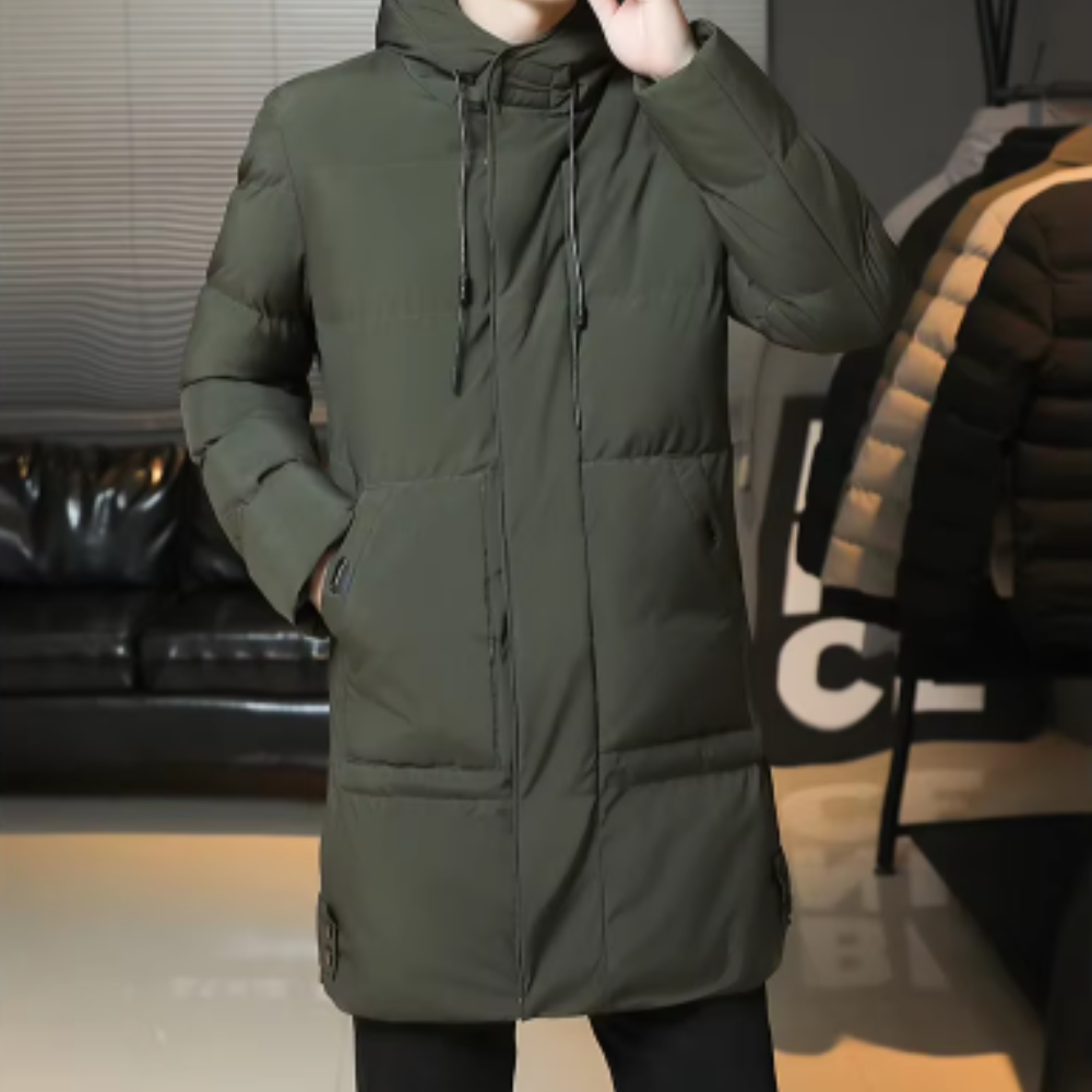 Stilvolle Lange Winterjacke