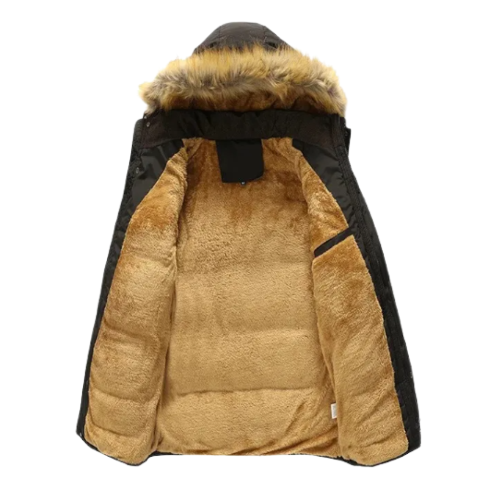 Stilvolle, gefütterte Fleece-Winterjacke
