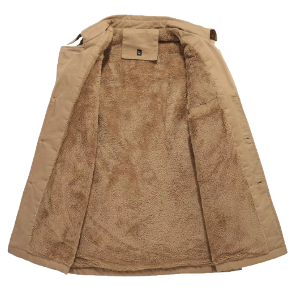Stilvoller gefütterter Trenchcoat