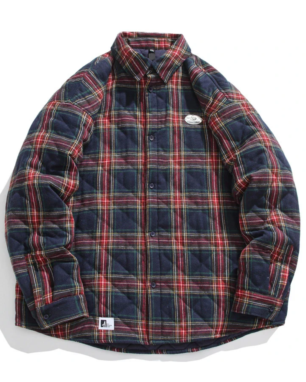 Retro Baumwoll-Steppjacke