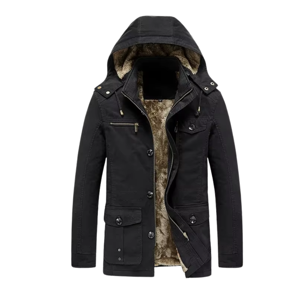 Stilvolle, gefütterte Premium-Winterjacke