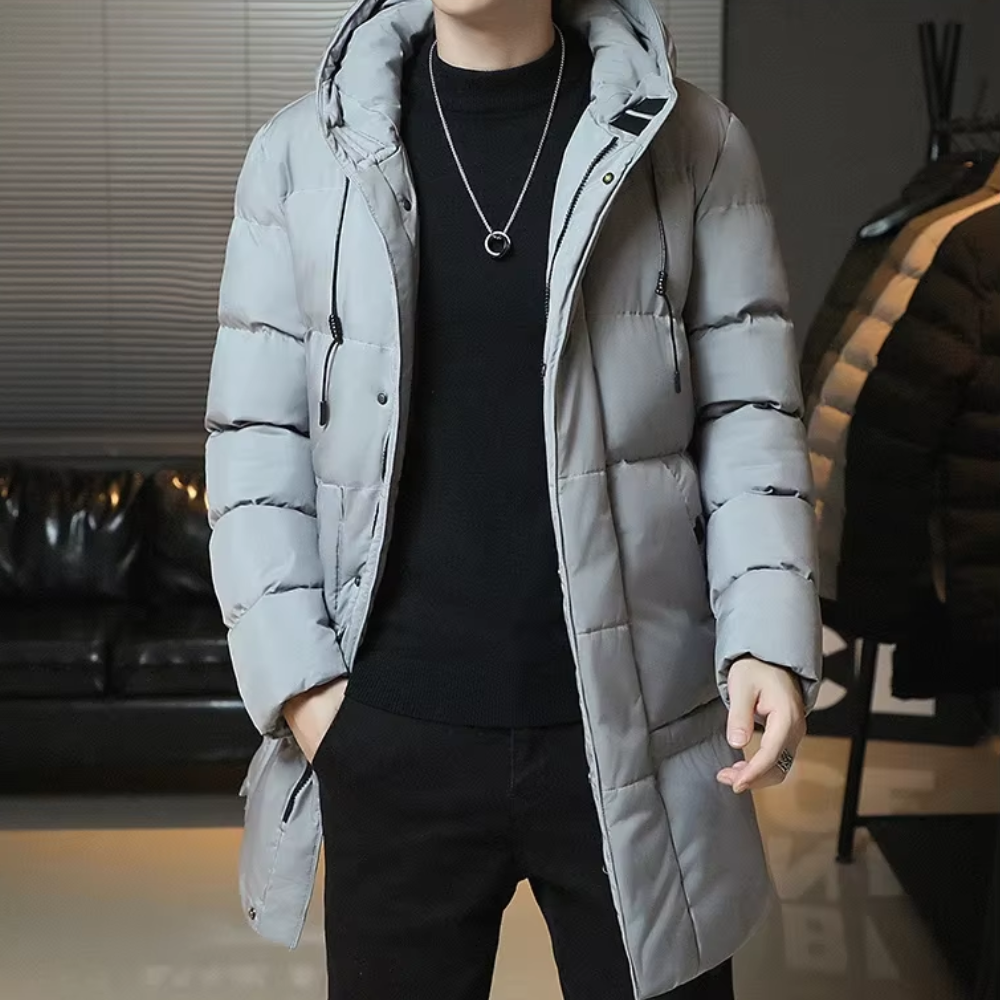 Stilvolle Lange Winterjacke
