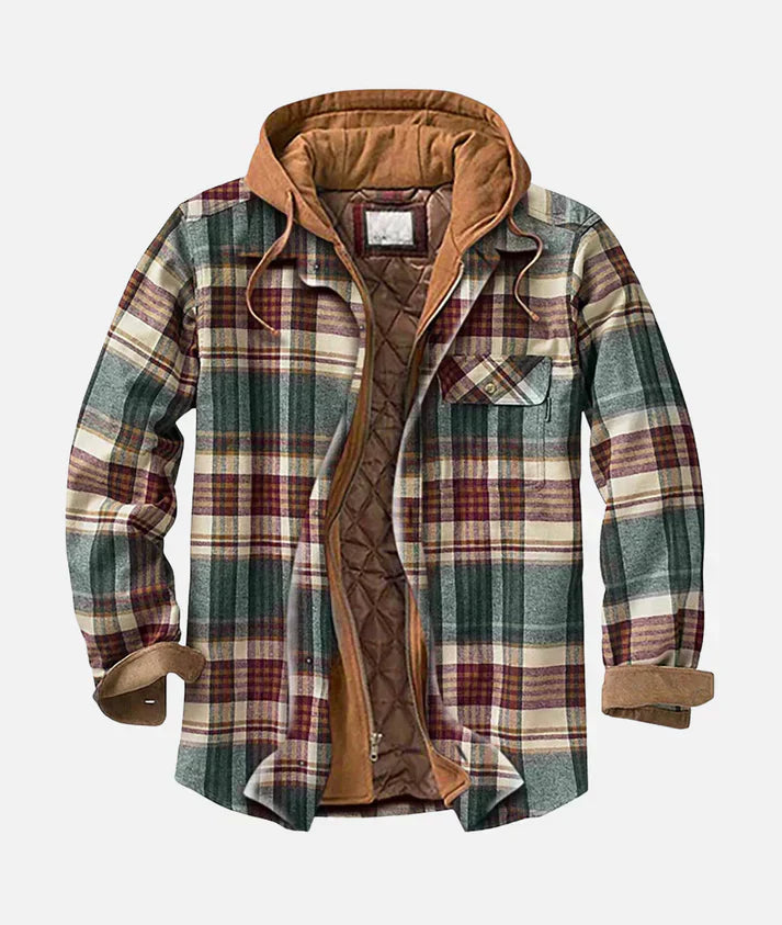 Yves™ I Patchwork-Jacke mit Karomuster