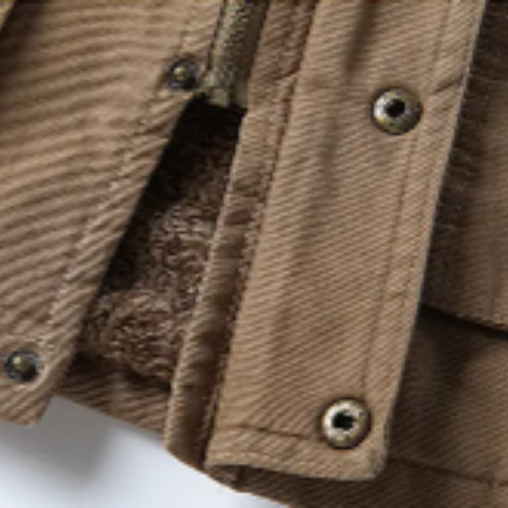 Stilvolle winddichte Winterjacke