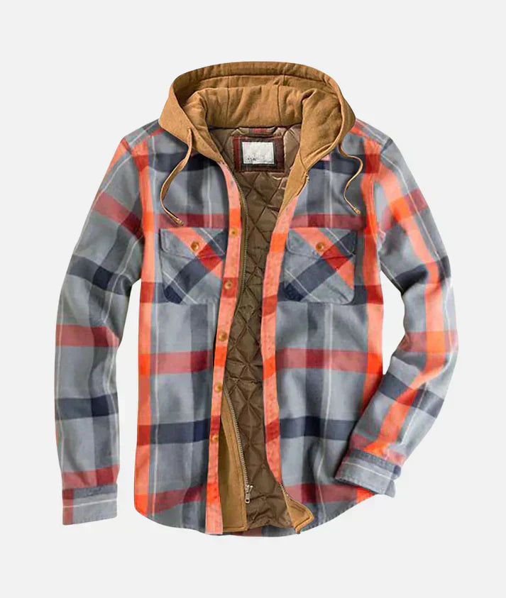 Yves™ I Patchwork-Jacke mit Karomuster