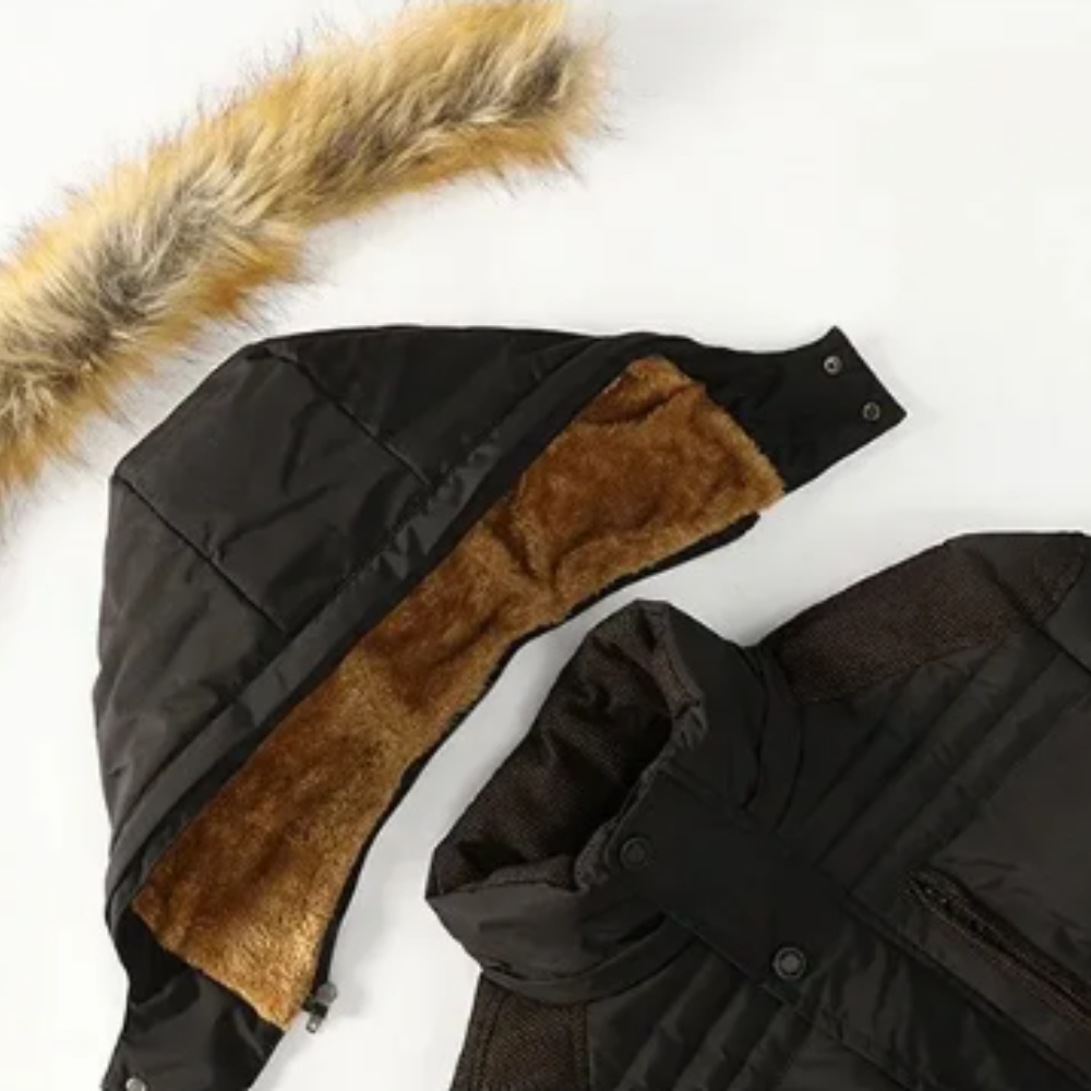 Stilvolle, gefütterte Fleece-Winterjacke